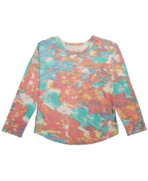 Big Girls Long Sleeve Printed Dolman Top