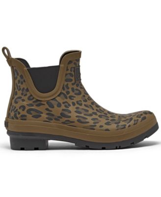 Joules Women's Leopard Wellibobs Short Height Rain Boots From Finish ...