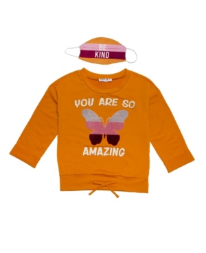image of Beautees Big Girls -You Are So Amazing- Sweater with Matching Mask