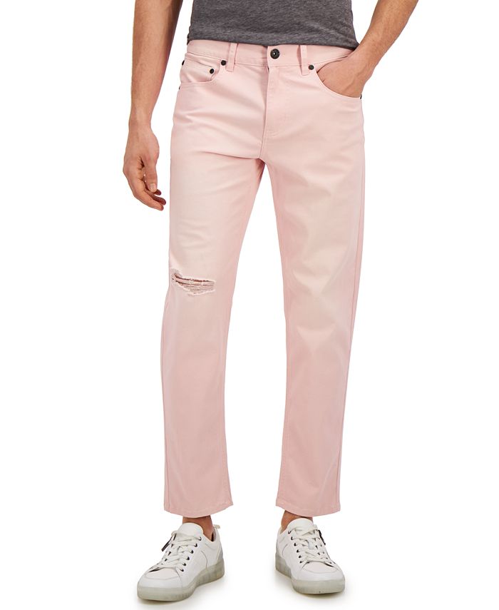 pink tapered pants