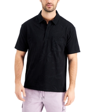 Inc Men's Oversized-Fit Floral Polo Shirt Created for Macy's