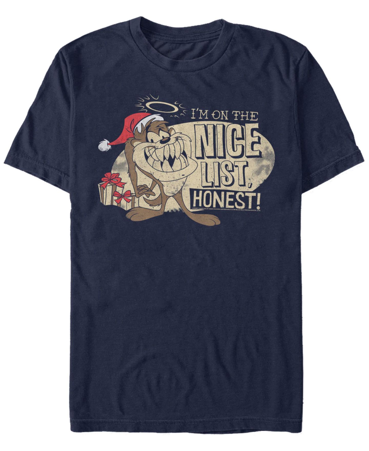 Мужская футболка Fifth Sun Looney Tunes on The Nice List Short Sleeve, цвет: Тёмно-синий — фото 1