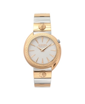 image of Versus by Versace Women-s Quartz Tortona Two Tone Stainless Steel Bracelet Watch 38mm