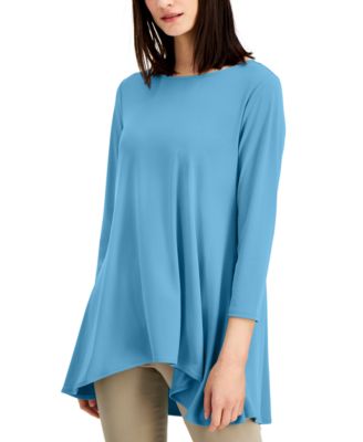 women's high low tunic tops