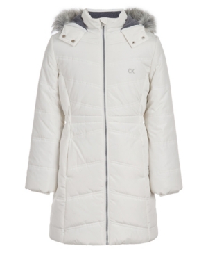 Calvin Klein Toddler Girls Aerial Hooded Jacket