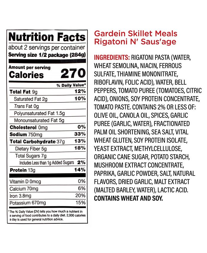 Gardein Italian Sausage Skillet Meal, 20 oz, 3 Count Macy's