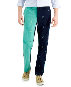 Club Room Men's 4-Way Stretch Two Toned Pants Created for Macy's