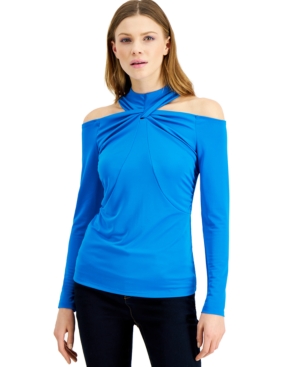 Inc International Concepts INC TWISTED COLD-SHOULDER TOP, CREATED FOR MACY'S