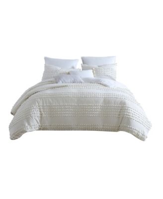 Magnificent Marilla Dot 5 Piece Comforter Set, Full/Queen