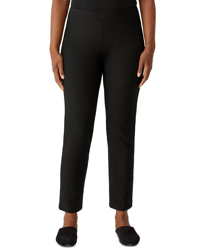 Eileen Fisher Slim Pull-On Ankle Pants - Macy's