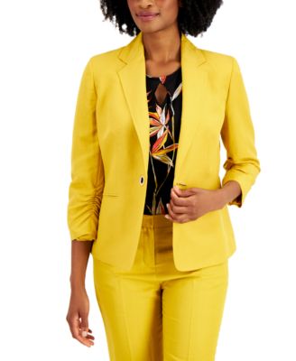 yellow suit jacket women