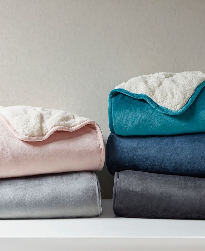 Sleep Philosophy Velvet to Berber Weighted Blanket, 50" x 60" 10 lbs Macy's