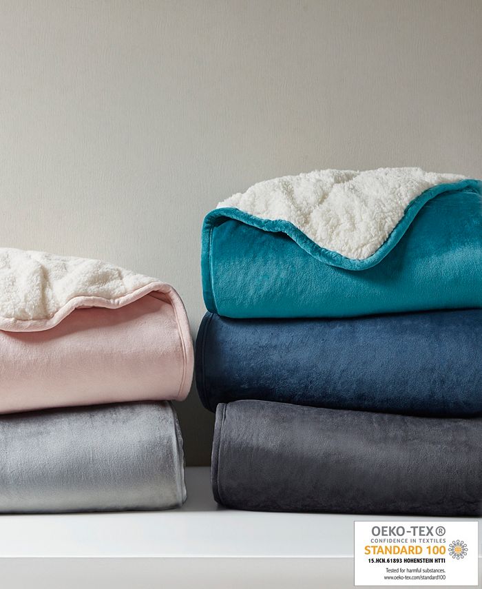 Sleep Philosophy Velvet to Berber Weighted Blanket, 48" x 72" 12 lbs