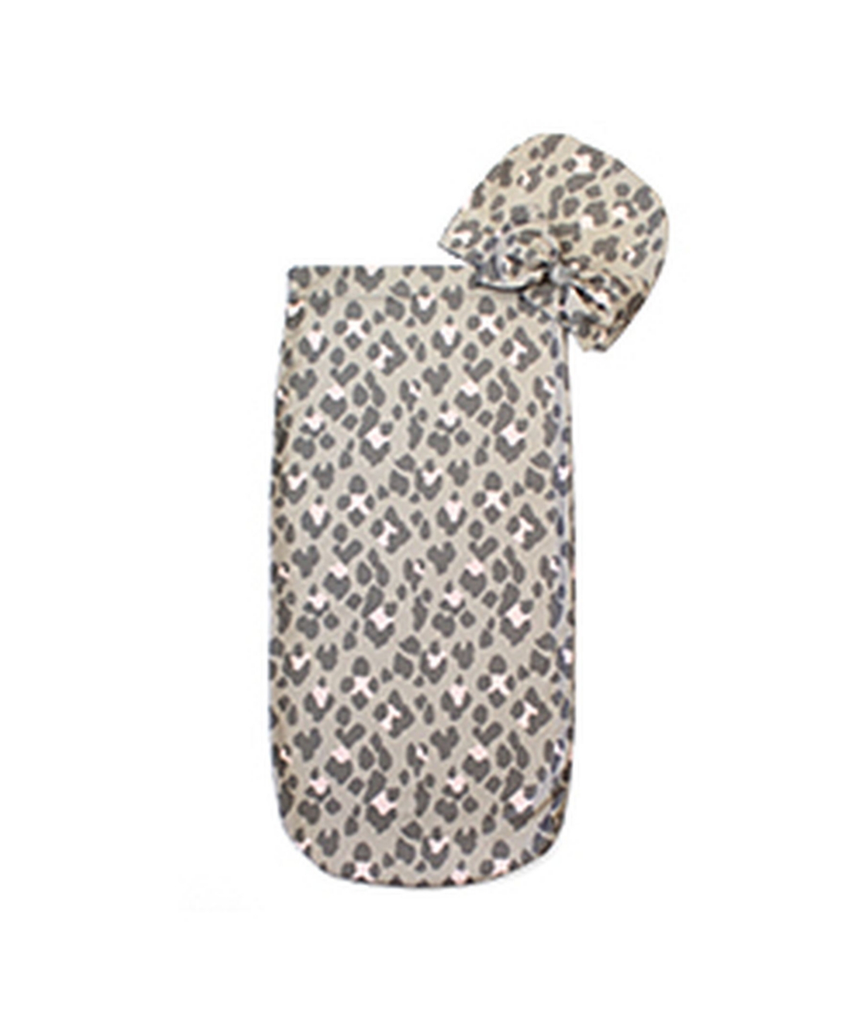 Itzy Ritzy Baby Boys And Girls Cutie Cocoon And Hat Set, Set Of 2 In Blush Leopard