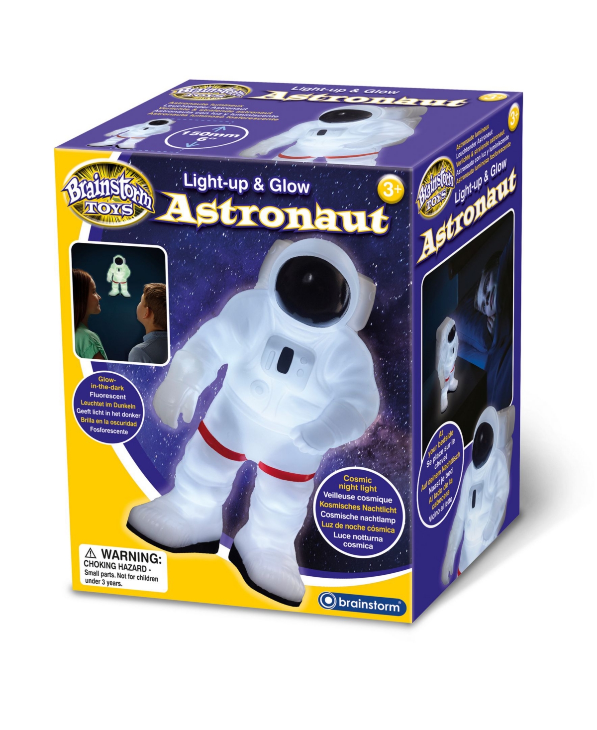 Redbox Brainstorm Toys Light-up And Glow Astronaut Toy Light In Multi