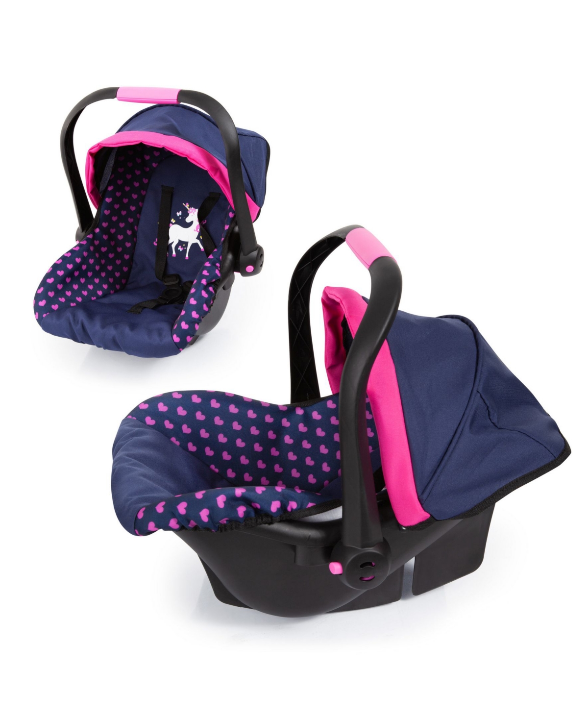 Redbox Baby Doll Deluxe Car Seat With Canopy In Blue,pink
