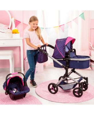 Baby Doll City Vario Pram Baby Doll Stroller with Diaper Bag