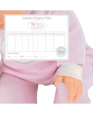 Redbox Tiny Treasures Toy Baby Doll with Car Seat Set