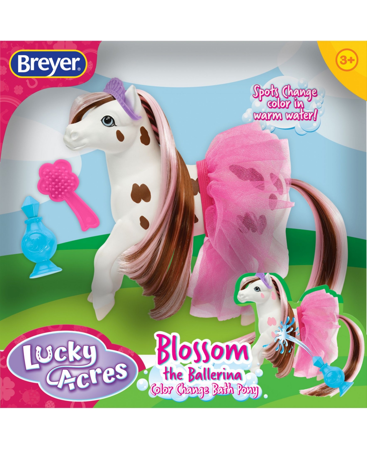 Shop Breyer Lucky Acres Blossom The Ballerina Horse Color Changing Bath Toy In Multi
