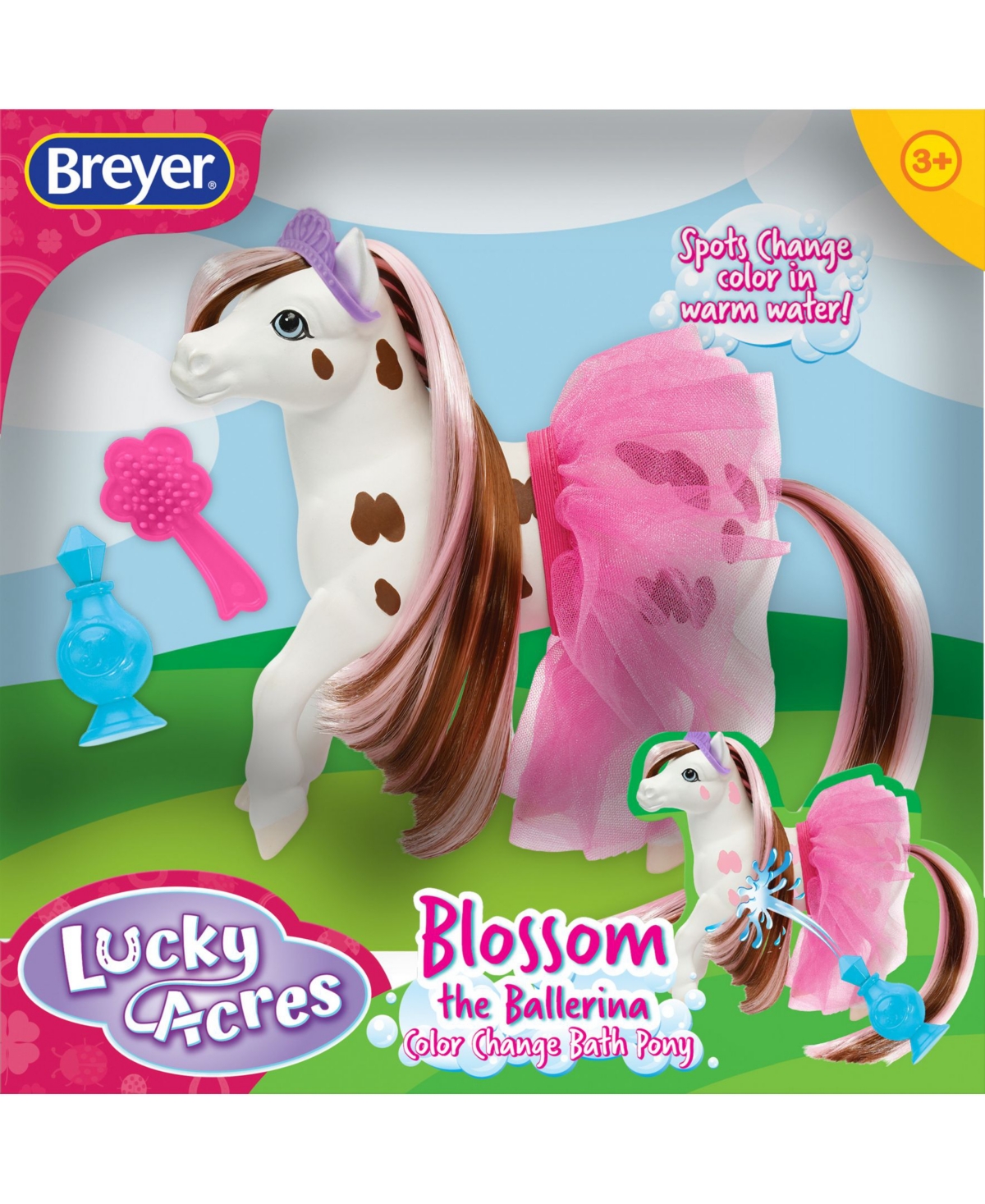Breyer Lucky Acres Blossom The Ballerina Horse Color Changing Bath Toy In Multi