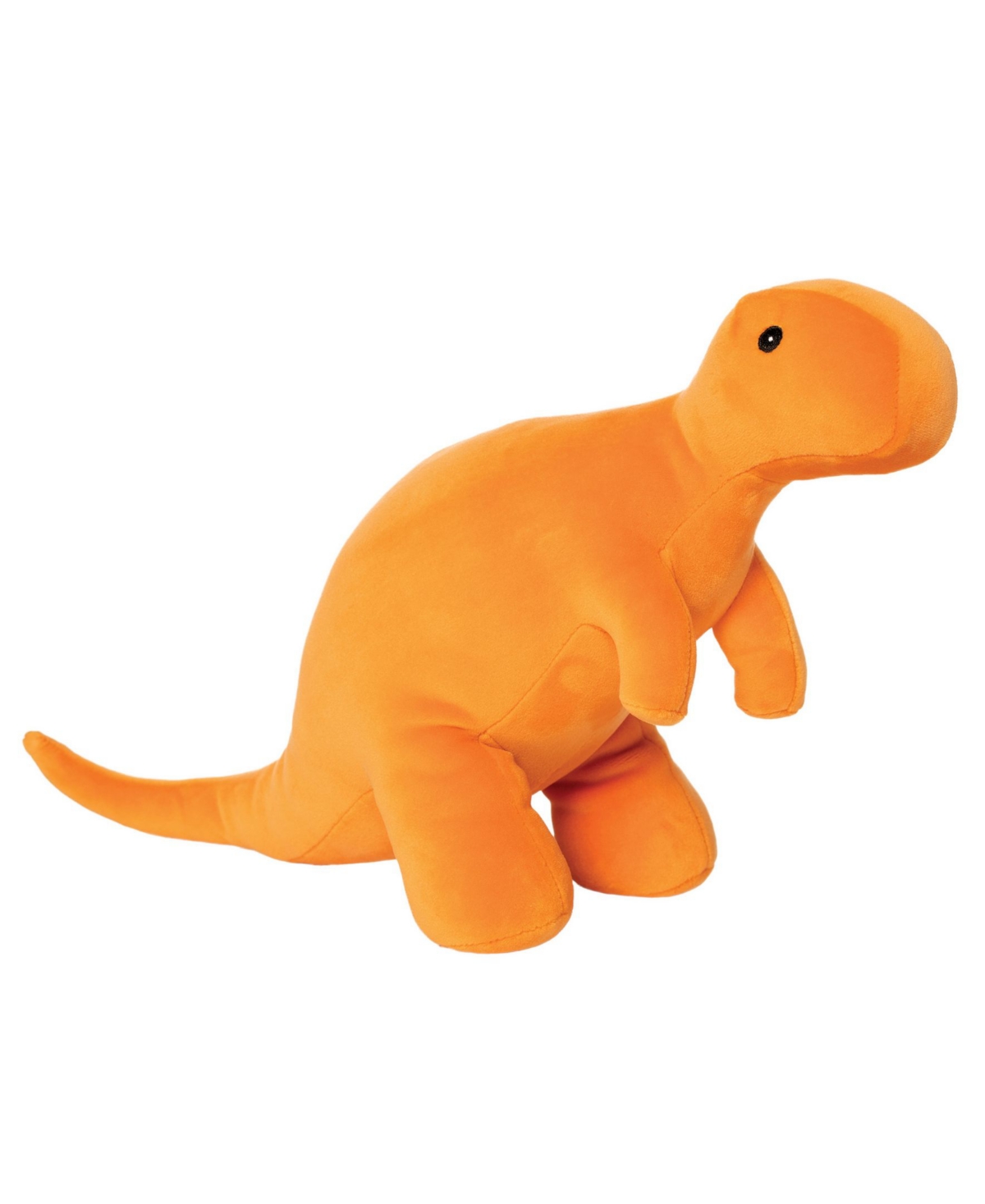 First & Main Manhattan Toy Company Growly Velveteen-textured T-rex Dinosaur Stuffed Animal, 11" In Orange