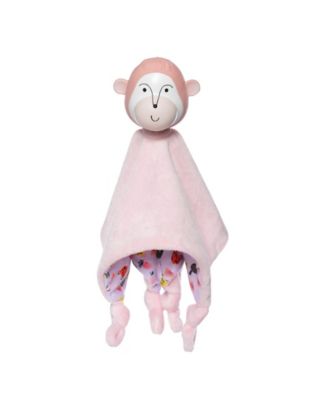 Manhattan Toy Company Fruity Paws Momo Monkey Baby Soothing Lovie with Head Teething Toy