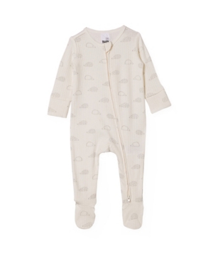 Baby Boys Organic Newborn Zip Through Coverall