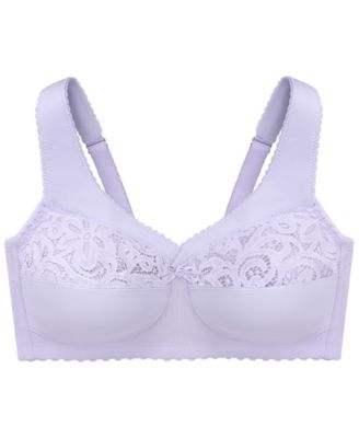 Women's Full Figure Plus Size MagicLift Cotton Wirefree Support Bra 1001