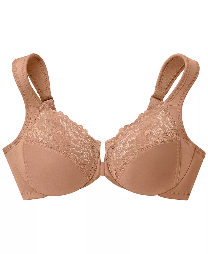 Women's Full Figure Plus Size Wonderwire Front Close Bra 1245 - thumbnail 4