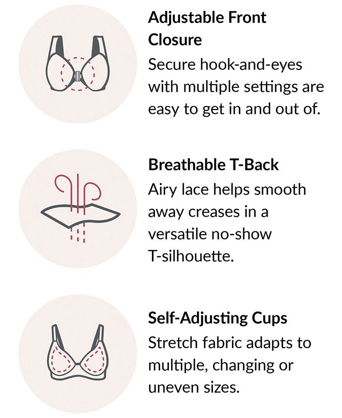 Glamorise Women's Full Figure Plus Size Complete Comfort Wirefree