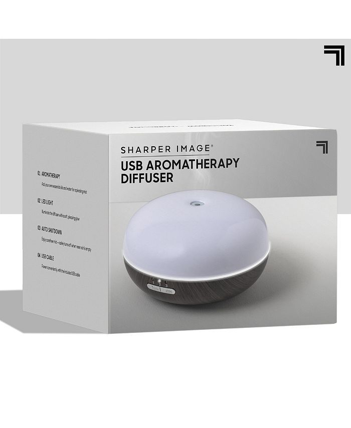 Sharper Image Diffuser Ultrasonic Aromatherapy Dome LED 100mL Macy