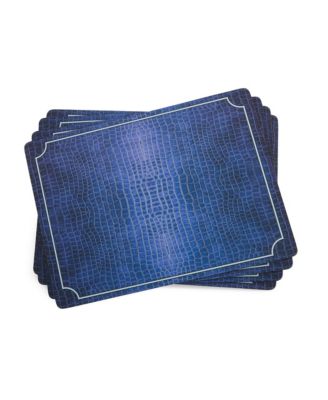 Pimpernel - Blue Croc Placemats, Set of 4