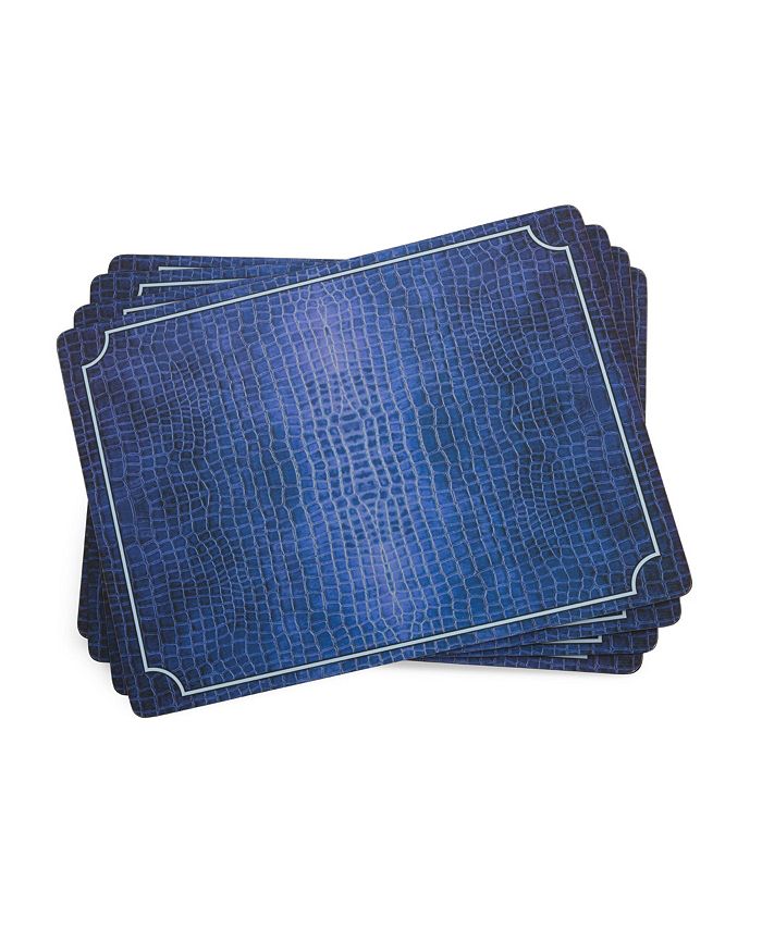 Pimpernel Blue Croc Placemats, Set of 4 Macy's