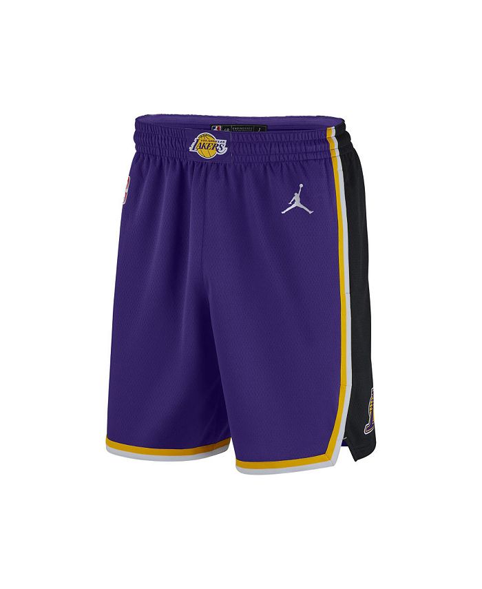 Nike Men's Los Angeles Lakers Association Swingman Shorts - White
