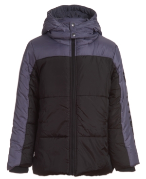 Big Boys Blocked Logo Puffer Jacket