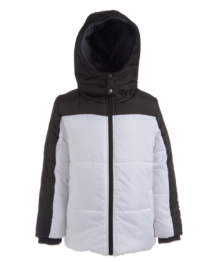 Big Boys Blocked Logo Puffer Jacket