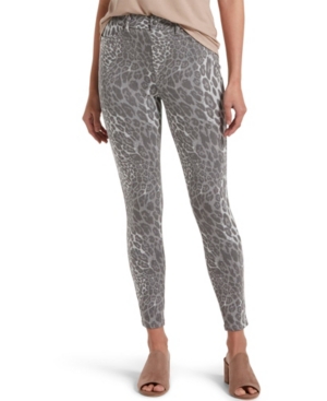 Hue Women's Wavy Leopard Ultra Soft Denim High Waist 7/8 Leggings
