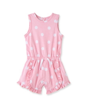 Little Me Baby Girls Dot Knit Romper