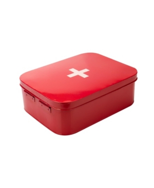 Mind Reader Galvanized First Aid Storage Box