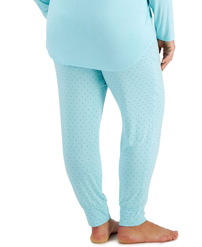 Alfani Plus Size Jogger Pajama Pants, Created for Macy's Macy's