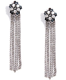 Gold-Tone Crystal & Bead Shooting Star Statement Earrings