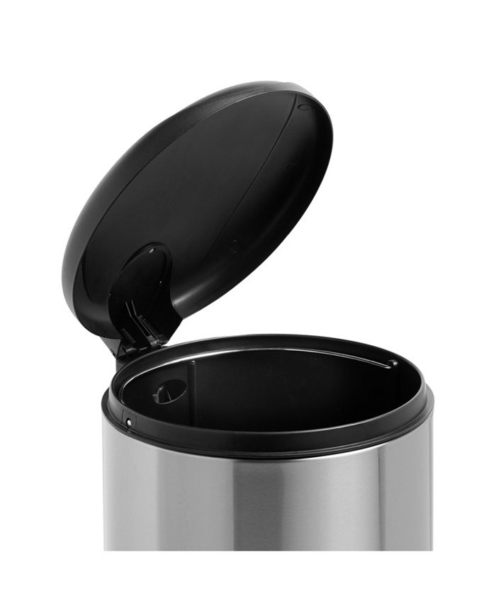 Honey Can Do 30L SoftClose Round Stainless Steel Trash Can Macy's