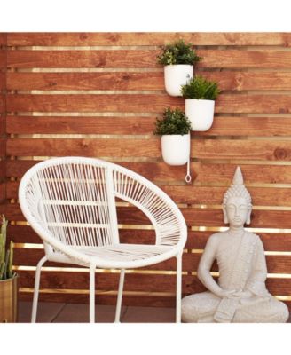 Contemporary Metal Hanging Wall Planter Rack