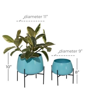 Metal Planter, Set of 2