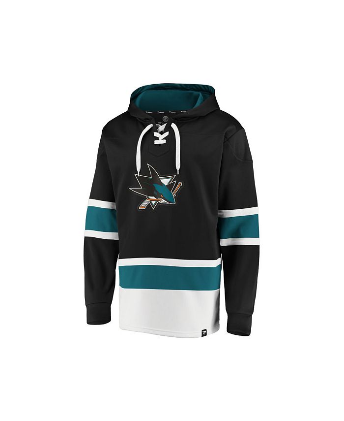 Majestic San Jose Sharks Men's Power Play Lace Up Hoodie - Macy's