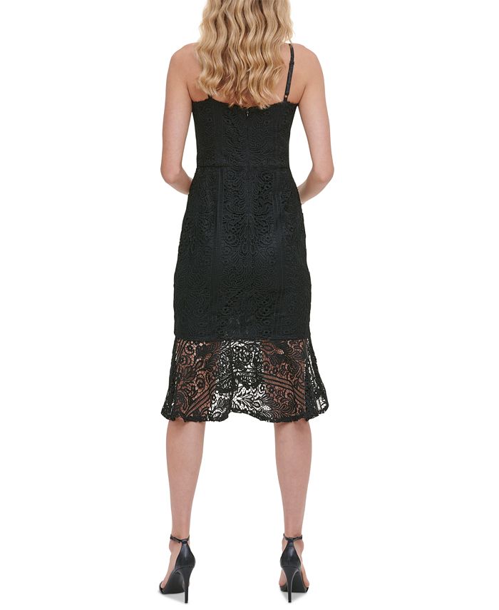 GUESS FlounceHem Lace Dress Macy's
