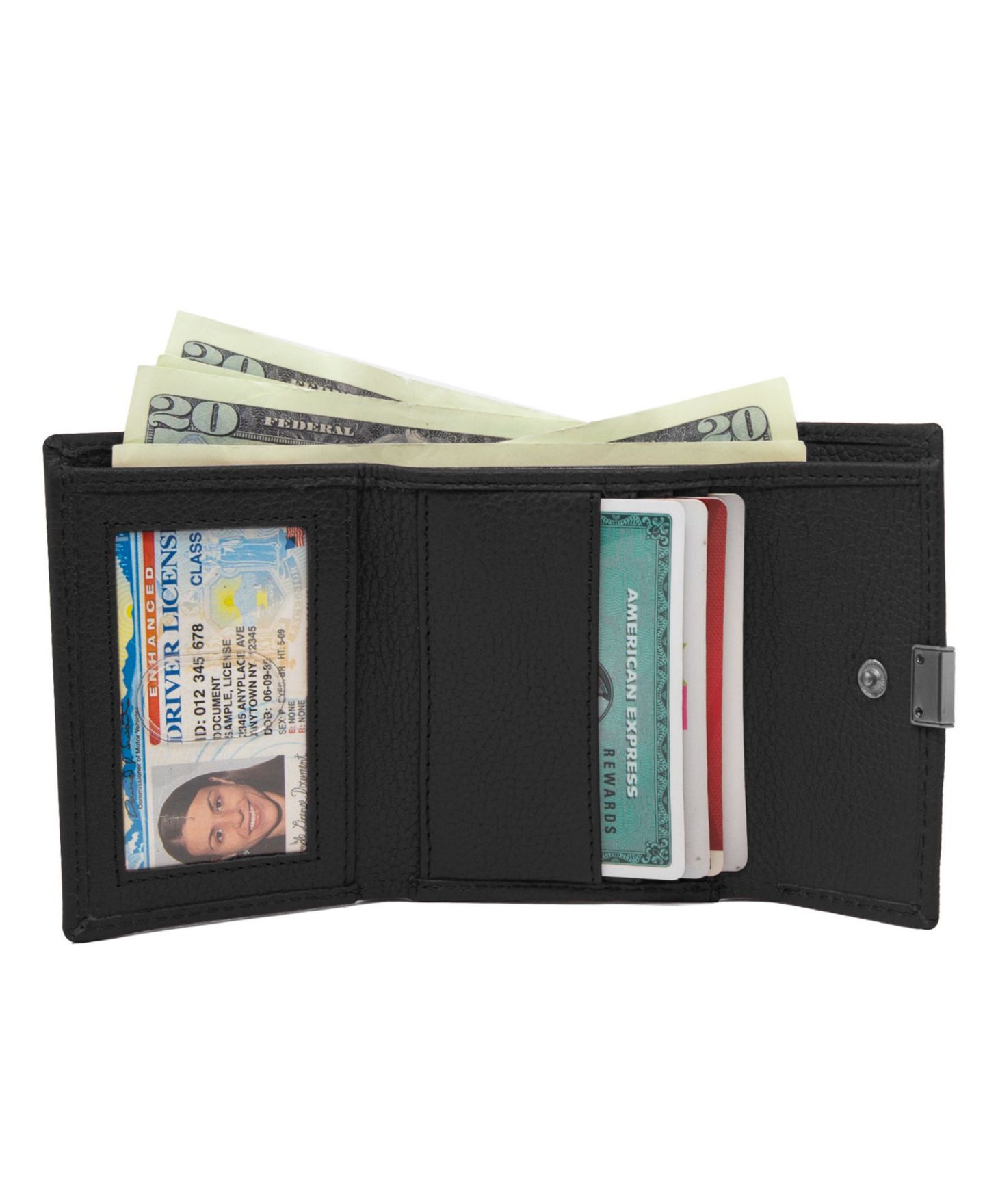 Женский кошелёк Timberland Snap Billfold Indexer, цвет: Чёрный — фото 3