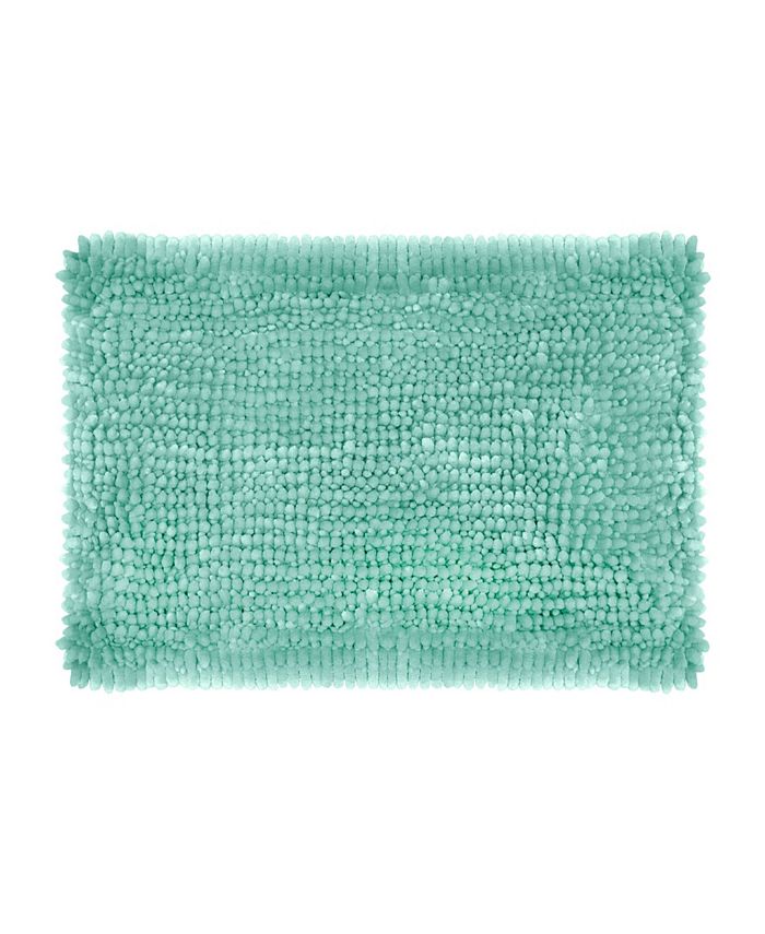 Laura Ashley Butter Chenille Bath Mat, 17" x 24" Macy's