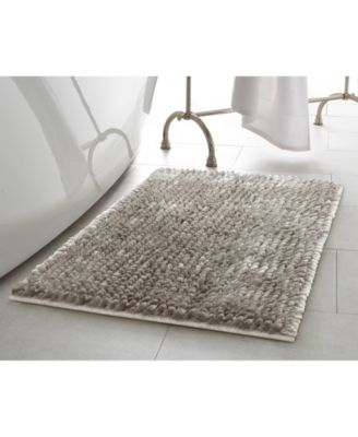 Laura Ashley Butter Chenille Bath Mats In Gray