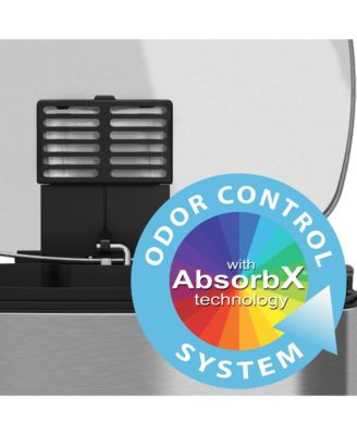 SoftStep Stainless Steel Trash Can with Odor Filter